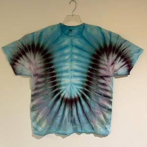 NWOT Gildan Handmade Short Sleeve Tie Dye T Shirt, Mens Size 2XL